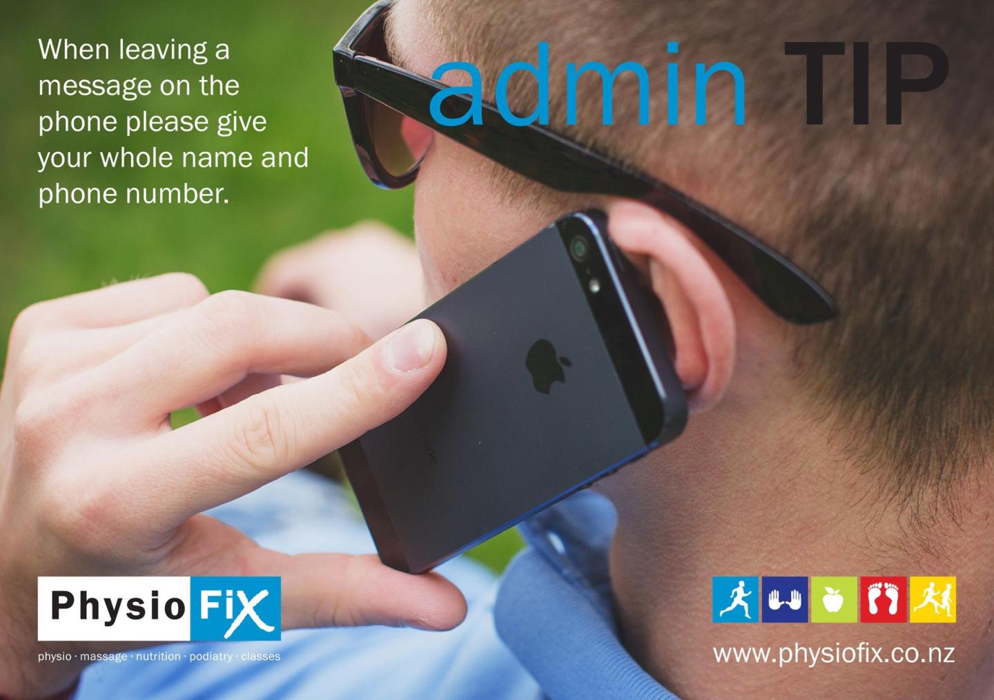 admin TIP – Physio Fix